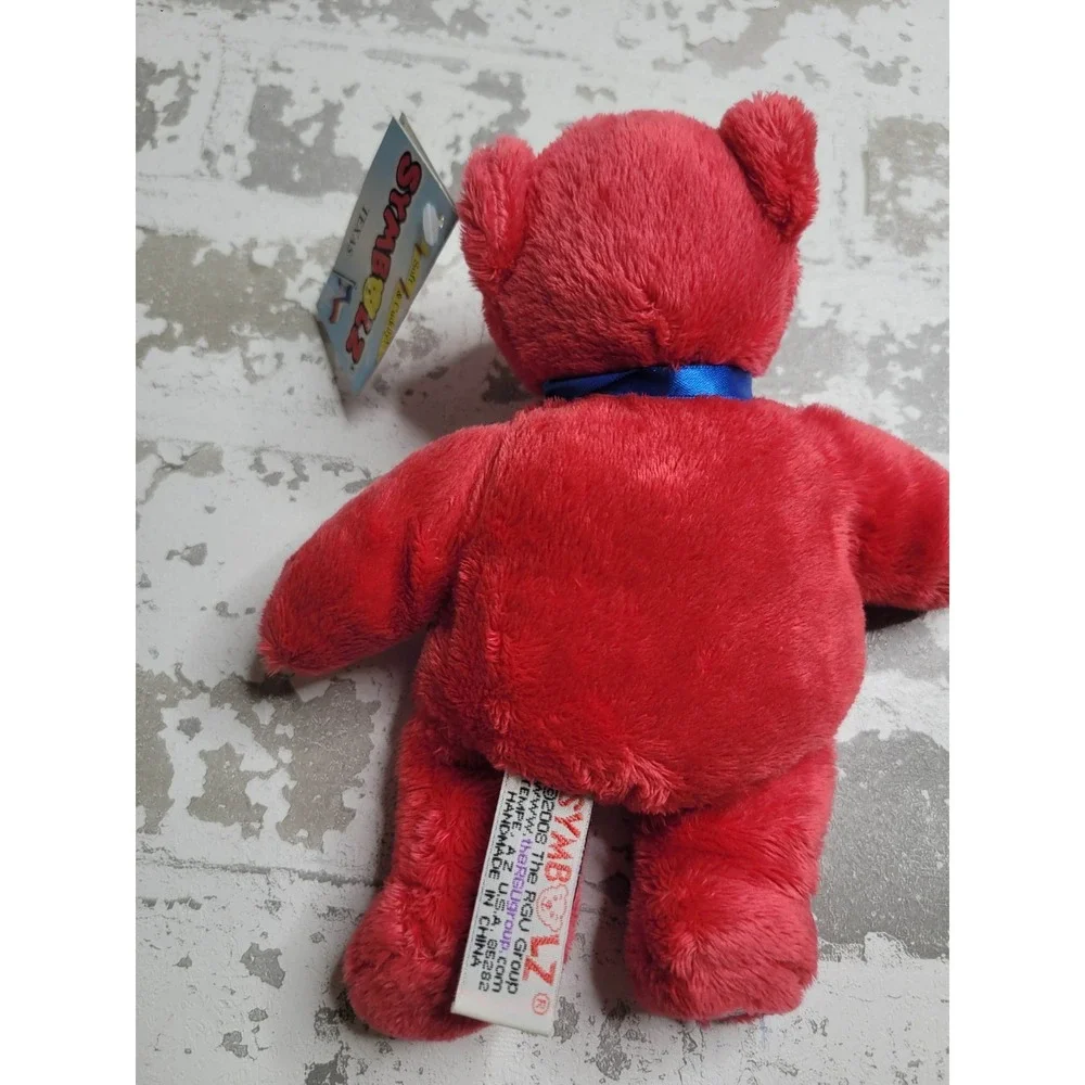 Symbolz Texas Bean Bag Plush Bear Red Stuffed Animal Souvenir Teddy 7